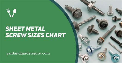 1 4 in sheet metal screw|sheet metal screw chart.